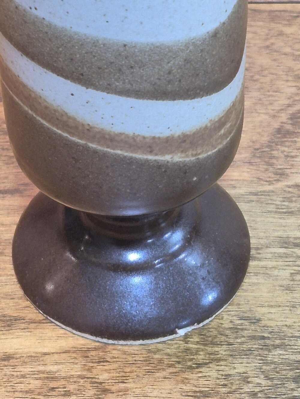 OTAGIRI Vintage 1970s Earthenware Stoneware Pedestal Footed Mugs, Set of 4 - Picture 15 of 16